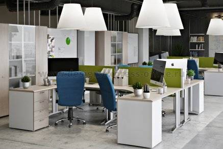 Разработка дизайна интерьера мебель для персонала Oxi
